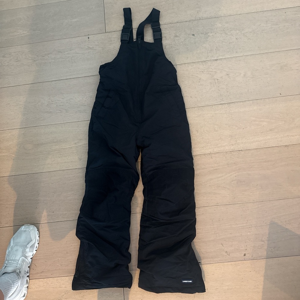 Lands' End Kids Black Overalls